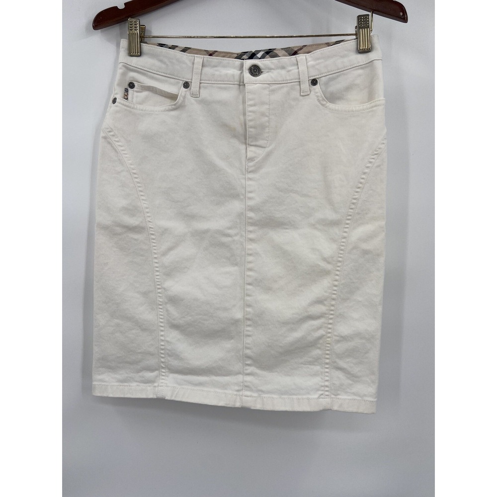 Burberry London‎ Women's White Skirt Size 4